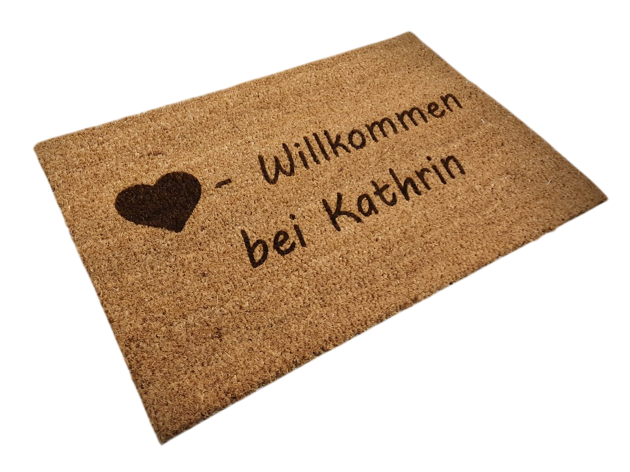 Kokos Fußmatte 60 x 40 cm individuell gestaltbar