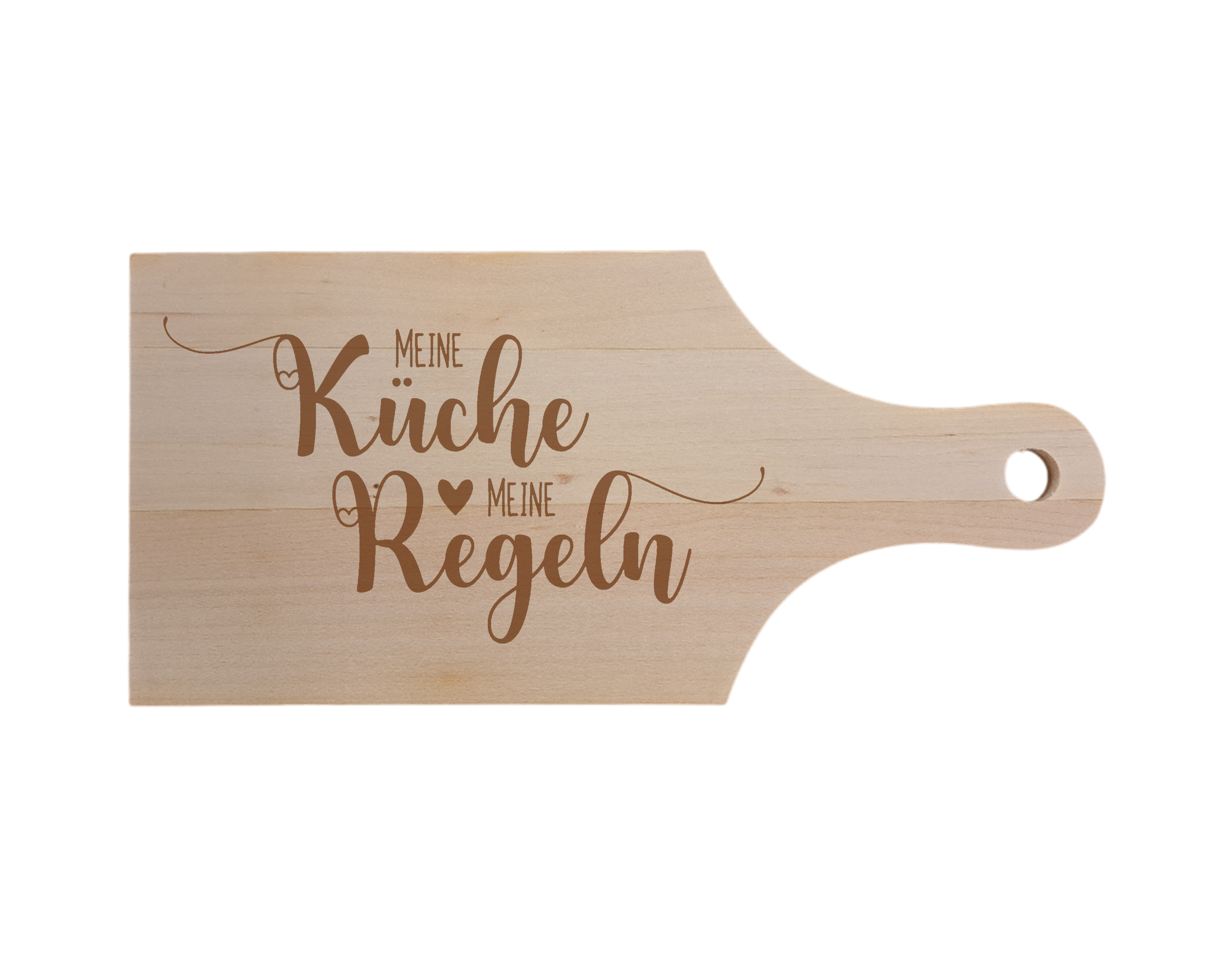 Frühstücksbrettchen mit Griff 30 x 14 cm individuell gestaltbar