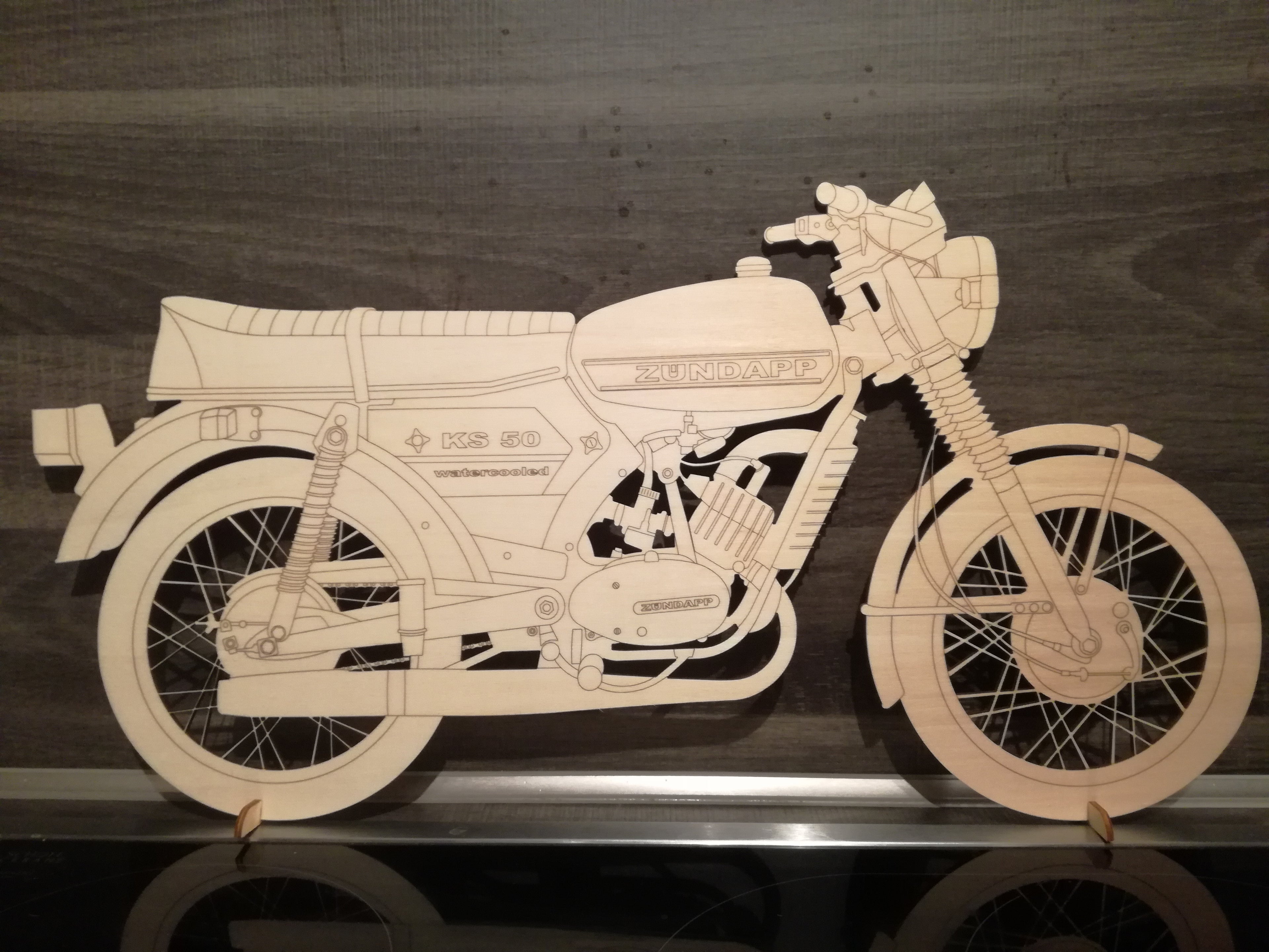 Zündapp KS 50 Watercooled 2-D Modell