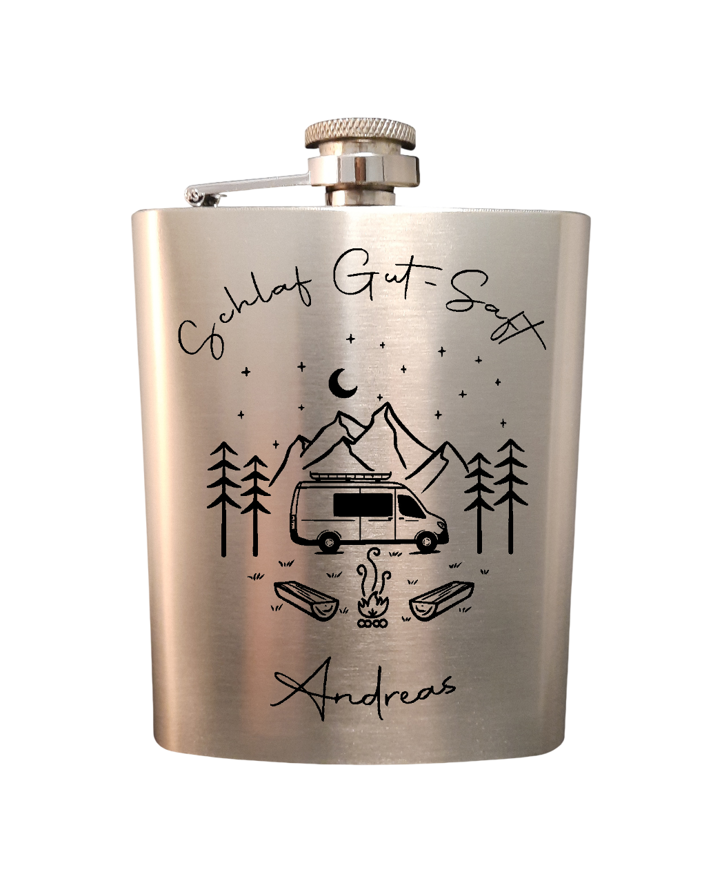 Flachmann aus Edelstahl 200 ml individuell gestaltbar