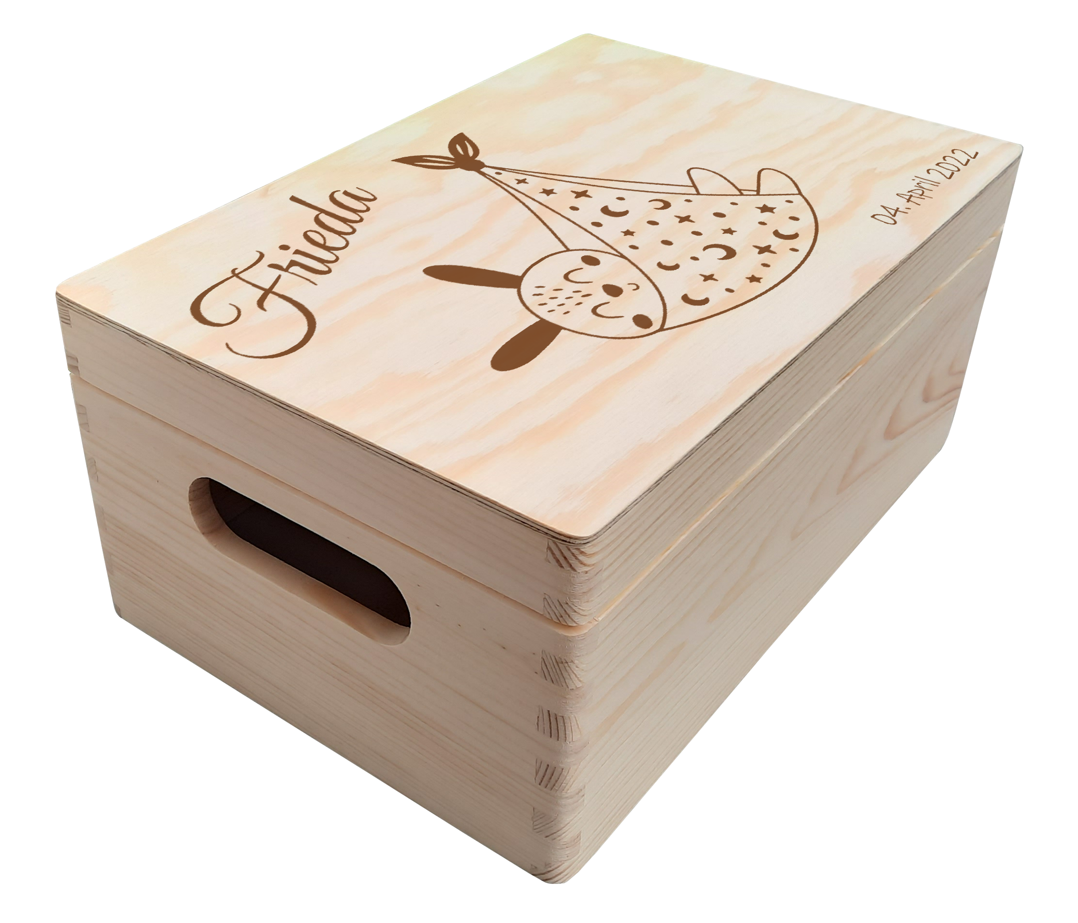 Holzkiste 30 x 20 x 14 cm individuell gestaltbar