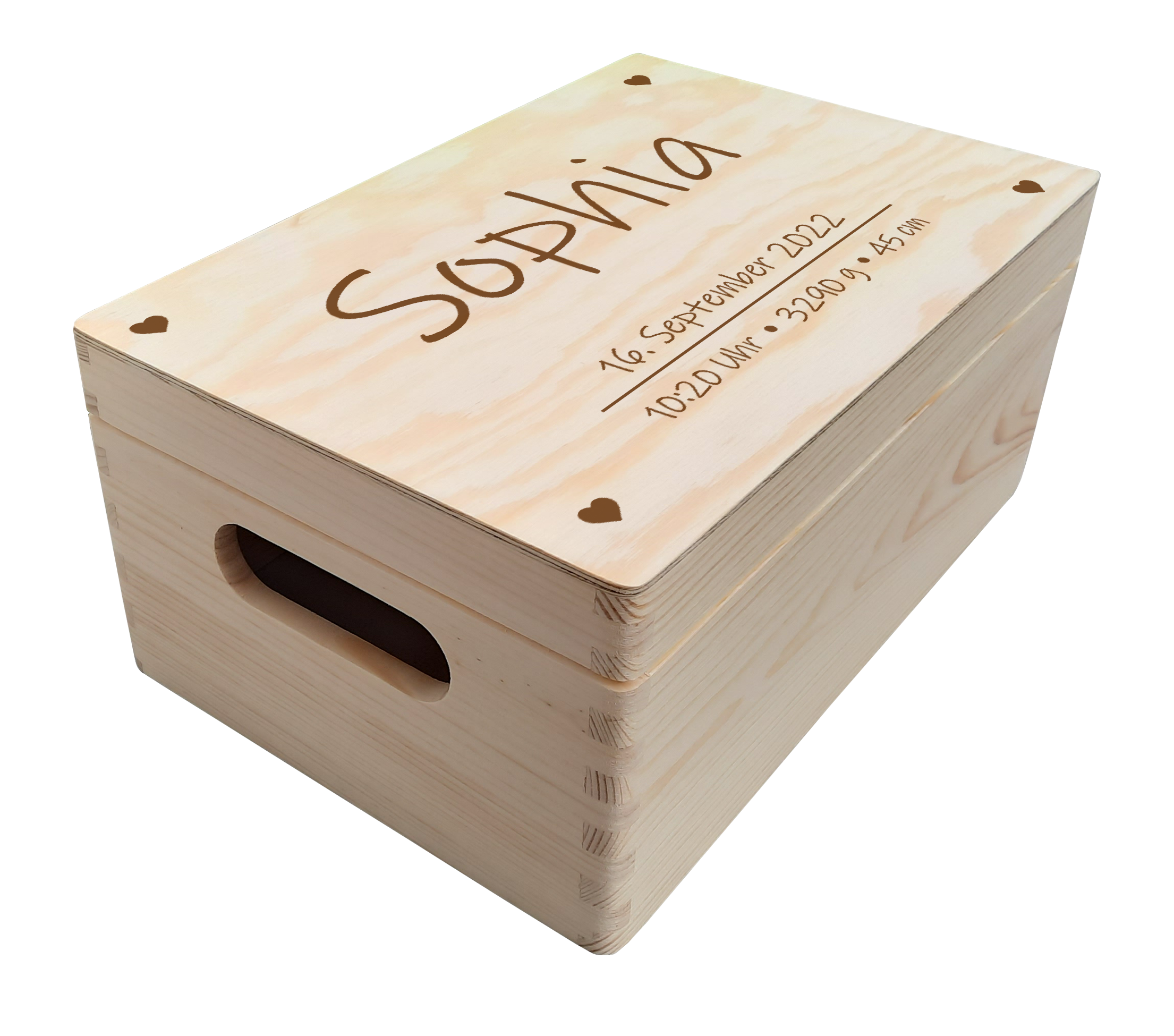 Holzkiste 30 x 20 x 14 cm individuell gestaltbar