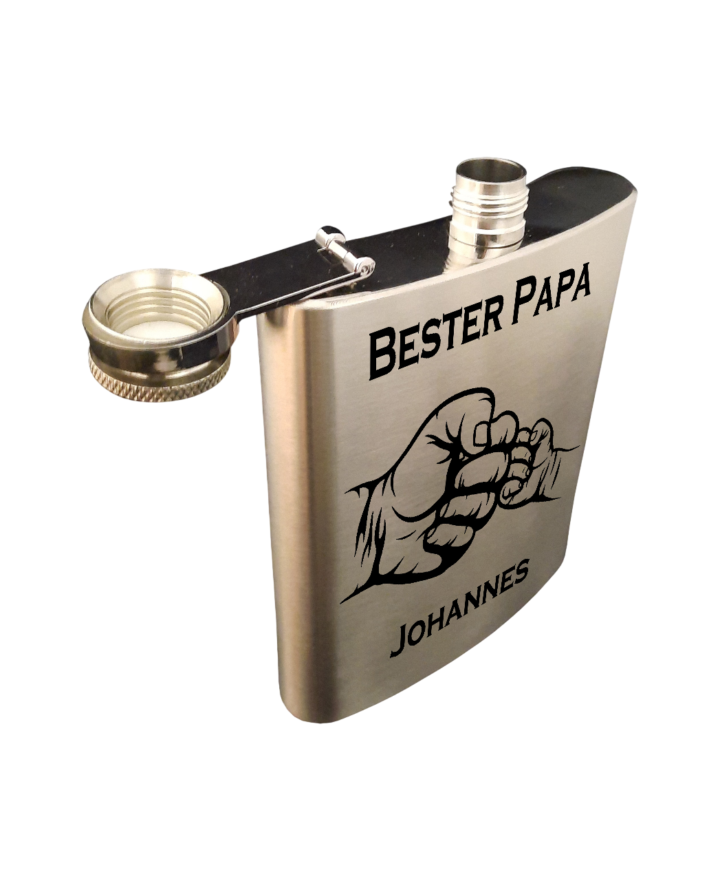 Flachmann aus Edelstahl 200 ml individuell gestaltbar