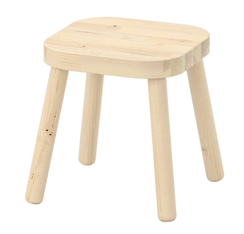 Kinderhocker aus Holz individuell gestaltbar