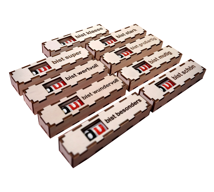 Schokoriegel - Geschenkbox 12 x 3 x 2 cm individuell gestaltbar